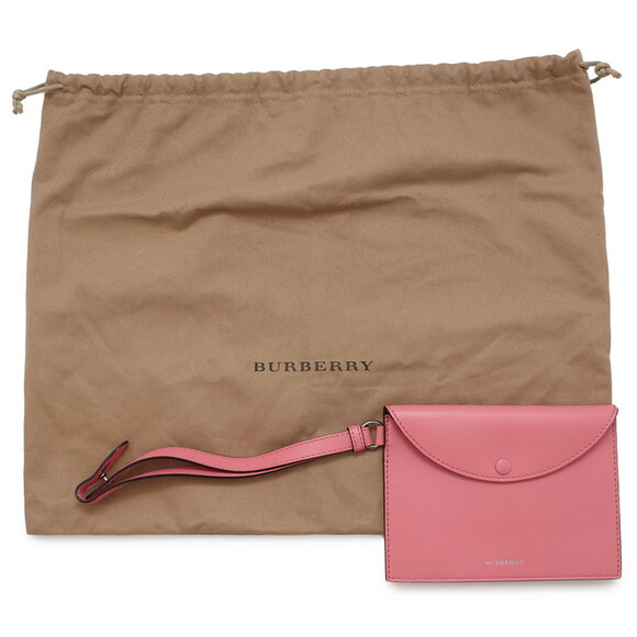 BURBERRY Pink Leather Pouch - Picture 15 of 15